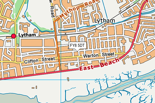 FY8 5DT map - OS VectorMap District (Ordnance Survey)