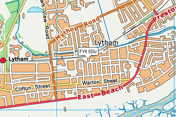 FY8 5DU map - OS VectorMap District (Ordnance Survey)