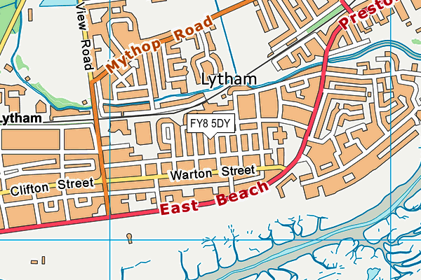 FY8 5DY map - OS VectorMap District (Ordnance Survey)