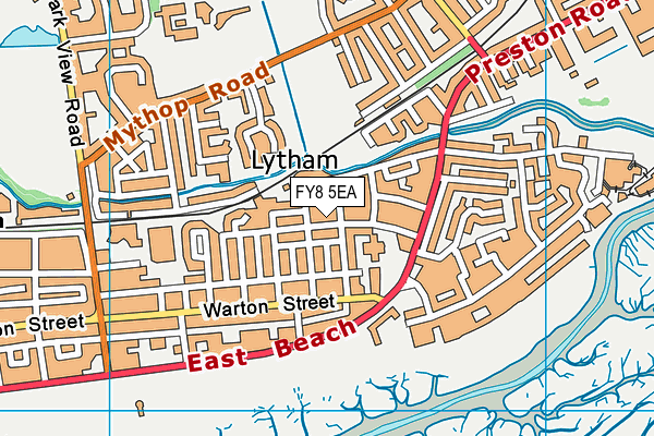 FY8 5EA map - OS VectorMap District (Ordnance Survey)