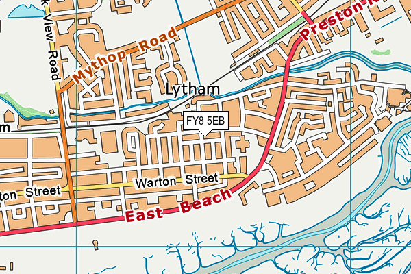 FY8 5EB map - OS VectorMap District (Ordnance Survey)