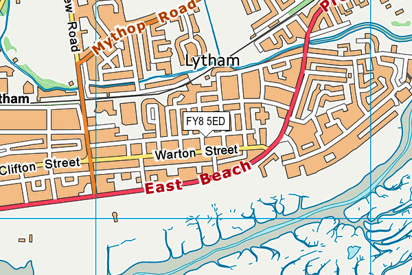 FY8 5ED map - OS VectorMap District (Ordnance Survey)