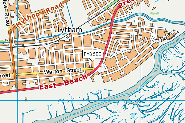 FY8 5EE map - OS VectorMap District (Ordnance Survey)