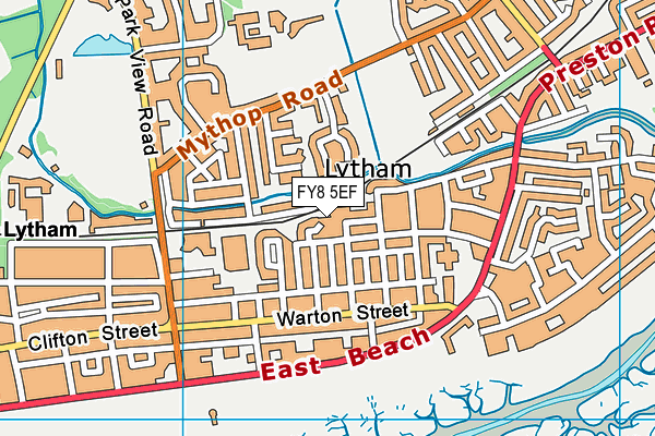 FY8 5EF map - OS VectorMap District (Ordnance Survey)