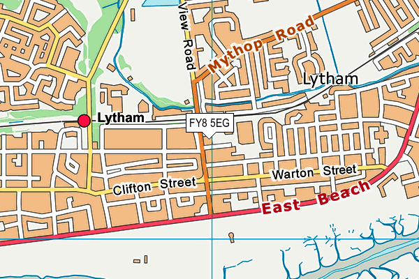 FY8 5EG map - OS VectorMap District (Ordnance Survey)
