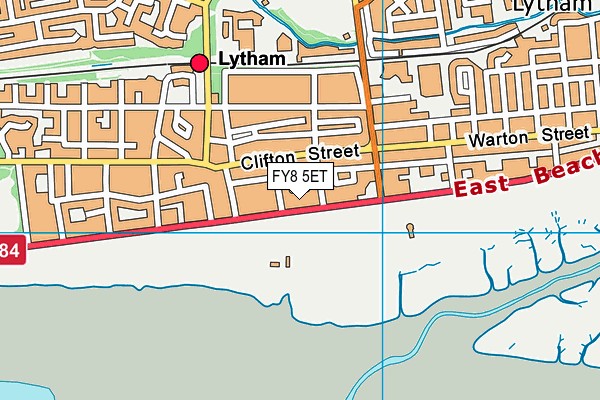 FY8 5ET map - OS VectorMap District (Ordnance Survey)