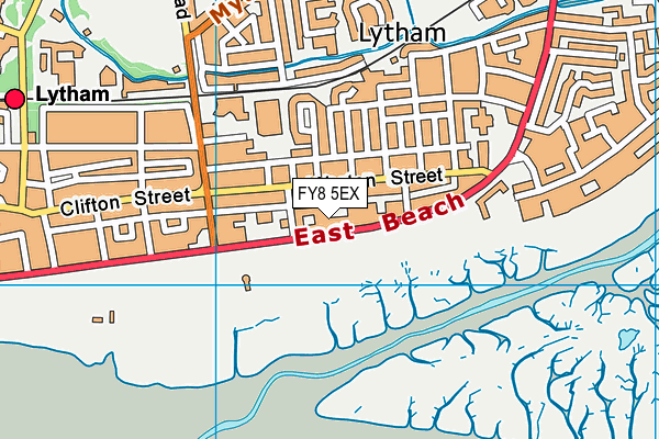 FY8 5EX map - OS VectorMap District (Ordnance Survey)