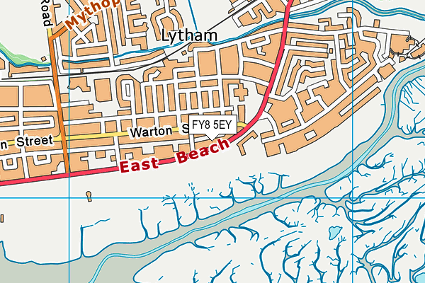 FY8 5EY map - OS VectorMap District (Ordnance Survey)