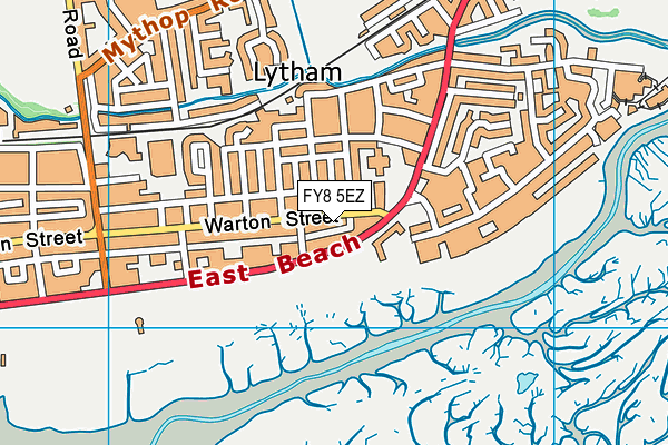 FY8 5EZ map - OS VectorMap District (Ordnance Survey)