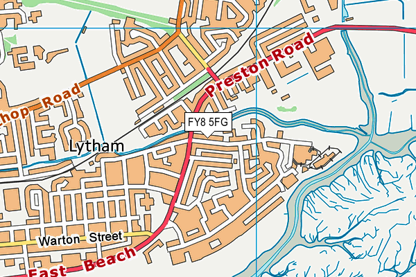 FY8 5FG map - OS VectorMap District (Ordnance Survey)