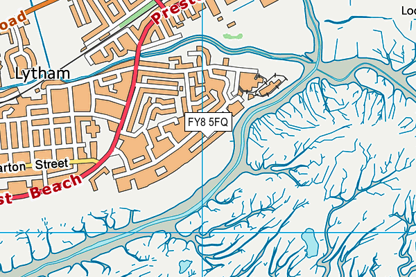 FY8 5FQ map - OS VectorMap District (Ordnance Survey)