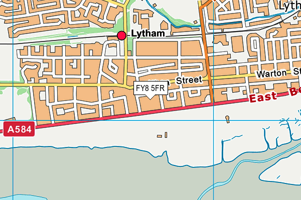 FY8 5FR map - OS VectorMap District (Ordnance Survey)