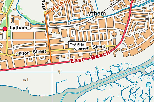 FY8 5HA map - OS VectorMap District (Ordnance Survey)