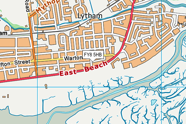 FY8 5HB map - OS VectorMap District (Ordnance Survey)