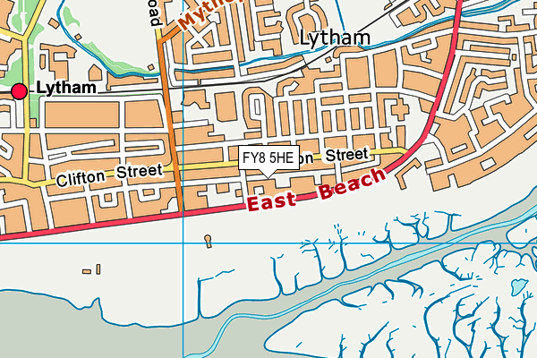 FY8 5HE map - OS VectorMap District (Ordnance Survey)