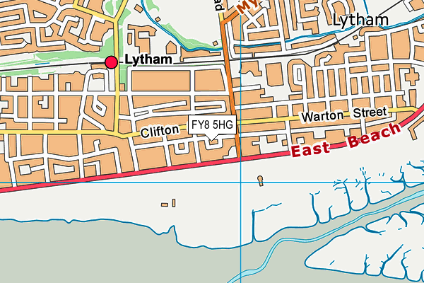 FY8 5HG map - OS VectorMap District (Ordnance Survey)