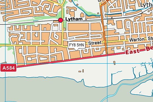 FY8 5HN map - OS VectorMap District (Ordnance Survey)