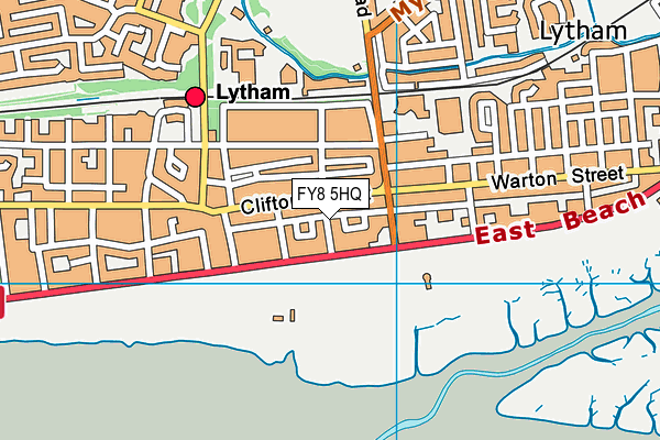 FY8 5HQ map - OS VectorMap District (Ordnance Survey)
