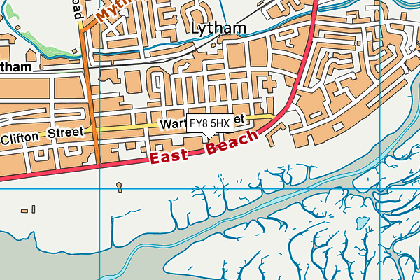 FY8 5HX map - OS VectorMap District (Ordnance Survey)