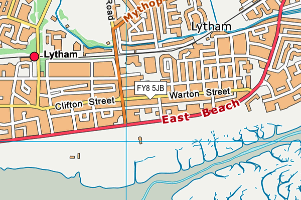 FY8 5JB map - OS VectorMap District (Ordnance Survey)