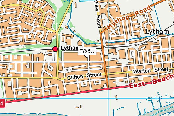 FY8 5JJ map - OS VectorMap District (Ordnance Survey)