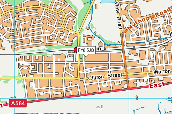 FY8 5JQ map - OS VectorMap District (Ordnance Survey)