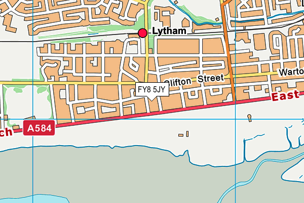 Map of LYTHAM ESTATE COMPANY LIMITED at district scale