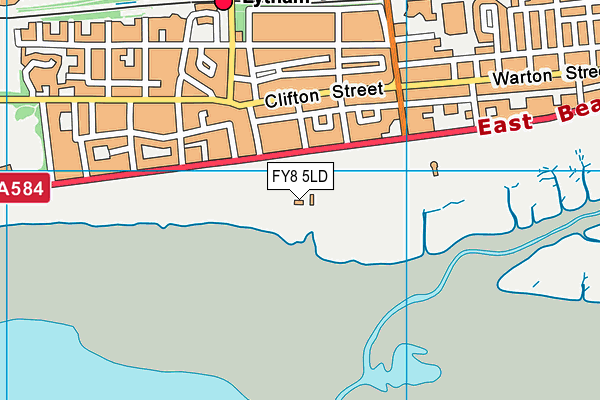FY8 5LD map - OS VectorMap District (Ordnance Survey)