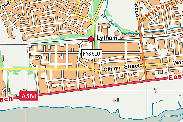 Map of LEAFY LYTHAM LIMITED at district scale
