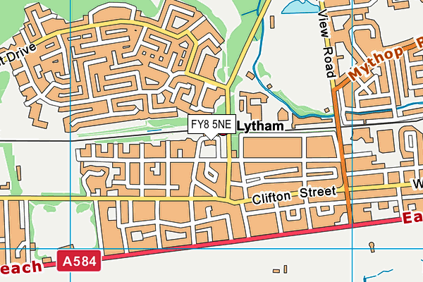 FY8 5NE map - OS VectorMap District (Ordnance Survey)