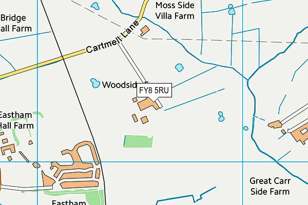 FY8 5RU map - OS VectorMap District (Ordnance Survey)
