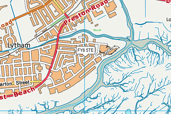 FY8 5TE map - OS VectorMap District (Ordnance Survey)