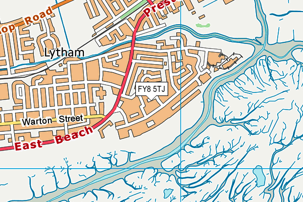 FY8 5TJ map - OS VectorMap District (Ordnance Survey)