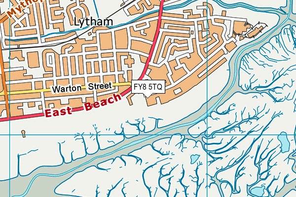 FY8 5TQ map - OS VectorMap District (Ordnance Survey)