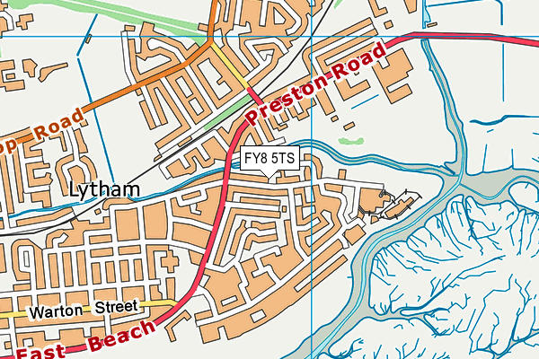 FY8 5TS map - OS VectorMap District (Ordnance Survey)