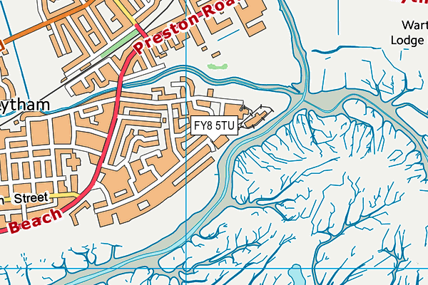 FY8 5TU map - OS VectorMap District (Ordnance Survey)
