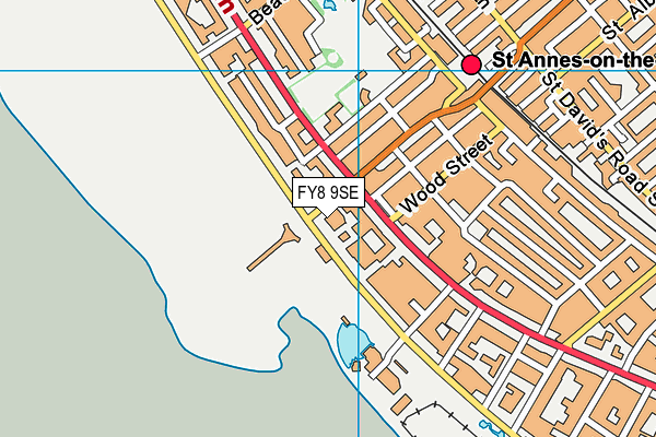 FY8 9SE map - OS VectorMap District (Ordnance Survey)
