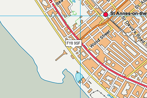 FY8 9SF map - OS VectorMap District (Ordnance Survey)