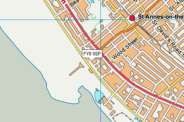 FY8 9SP map - OS VectorMap District (Ordnance Survey)