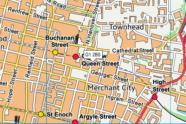 G1 2BS map - OS VectorMap District (Ordnance Survey)