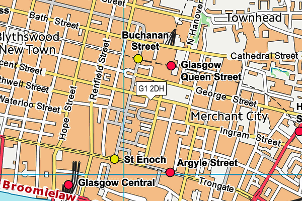 G1 2DH map - OS VectorMap District (Ordnance Survey)