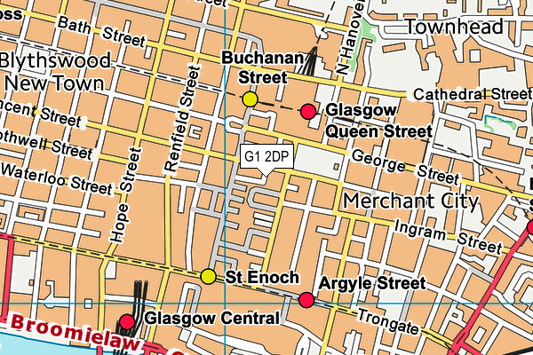 G1 2DP map - OS VectorMap District (Ordnance Survey)