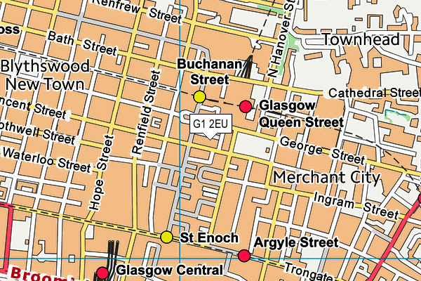 G1 2EU map - OS VectorMap District (Ordnance Survey)