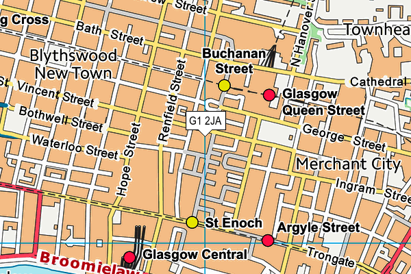 G1 2JA map - OS VectorMap District (Ordnance Survey)