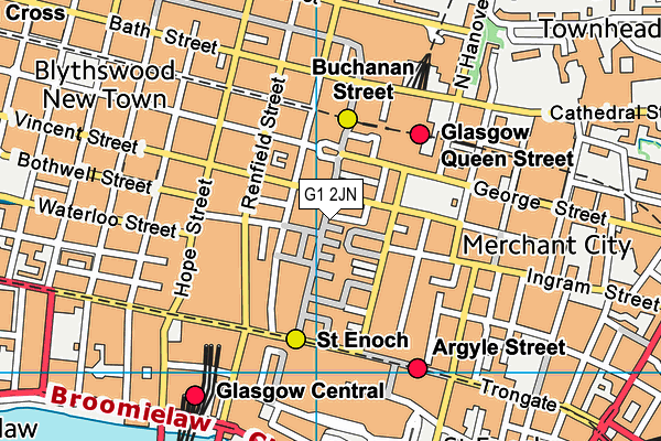 G1 2JN map - OS VectorMap District (Ordnance Survey)