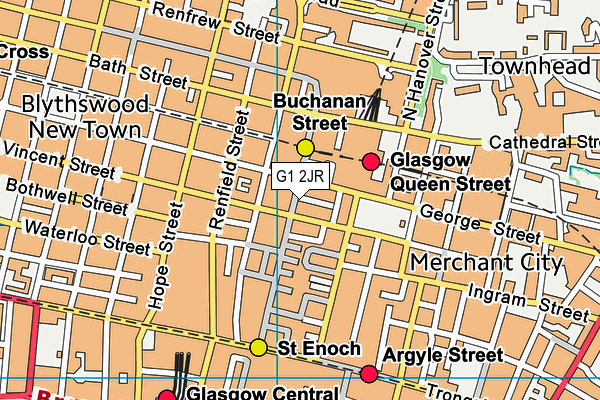 G1 2JR map - OS VectorMap District (Ordnance Survey)