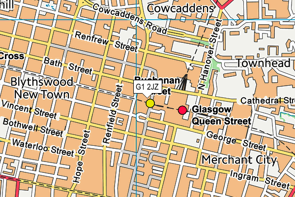 G1 2JZ map - OS VectorMap District (Ordnance Survey)