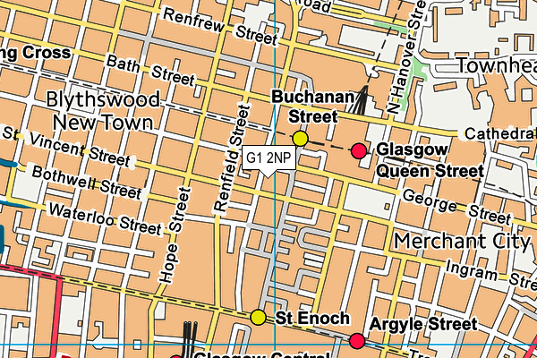 G1 2NP map - OS VectorMap District (Ordnance Survey)