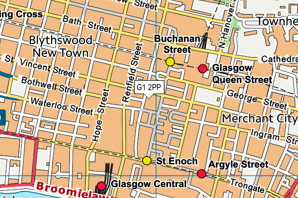 G1 2PP map - OS VectorMap District (Ordnance Survey)