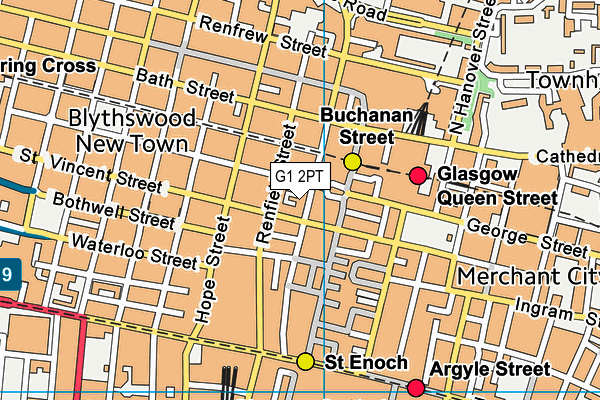 G1 2PT map - OS VectorMap District (Ordnance Survey)